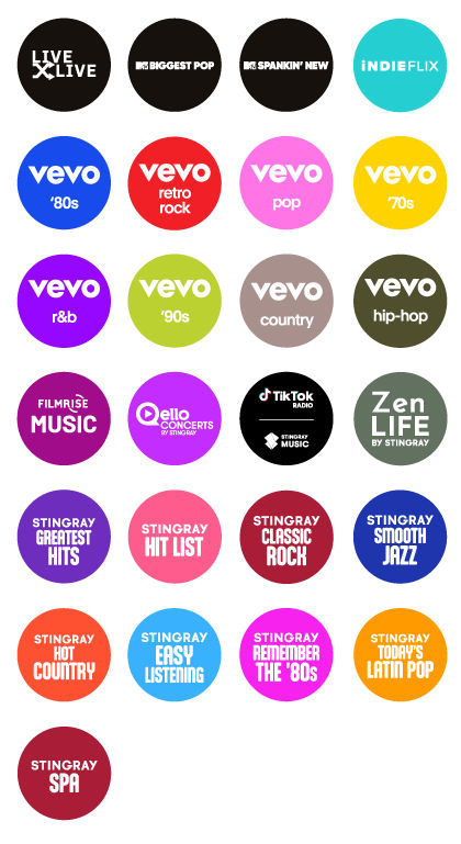 Sling Freestream Music Entertainment Channels