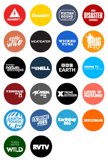 Sling Freestream Outdoor Entertainment Channels.