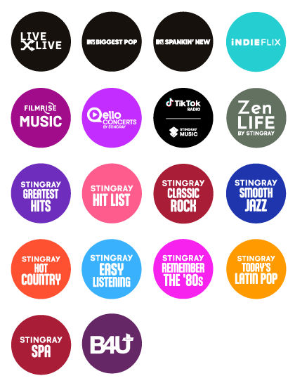 Sling Freestream Music Entertainment Channels