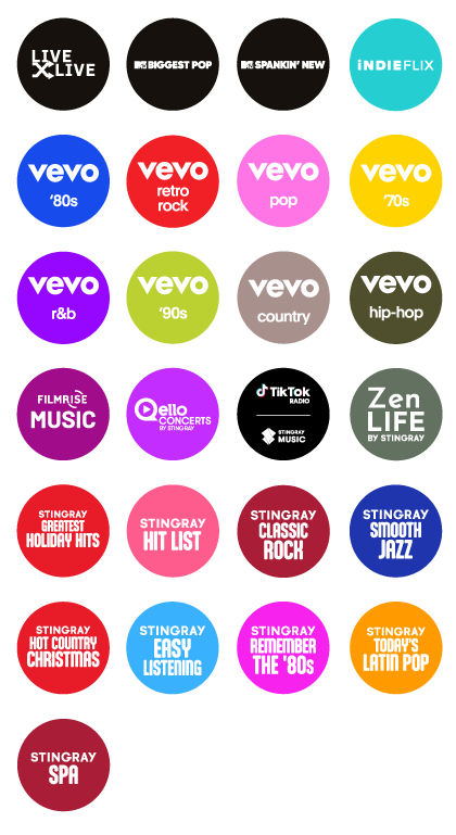 Sling Freestream Music Entertainment Channels