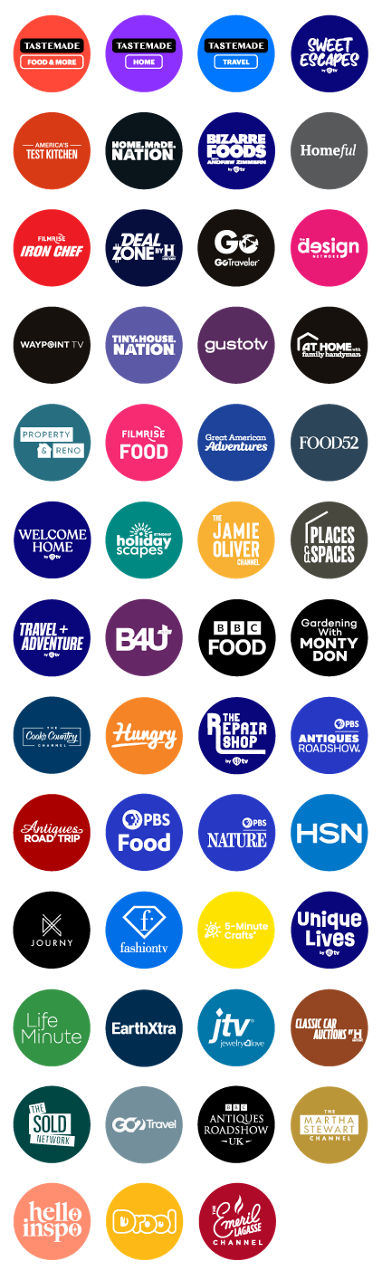 Sling Freestream Food, Home and Travel Channels