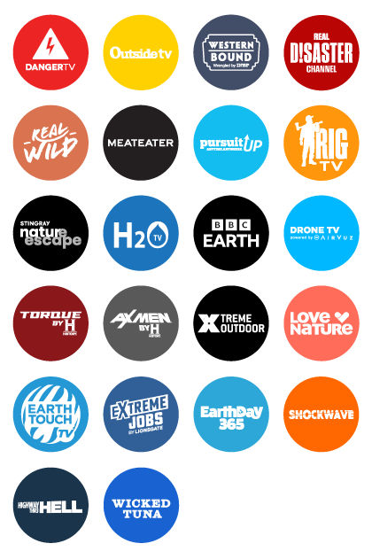 Sling Freestream Outdoor Entertainment Channels.