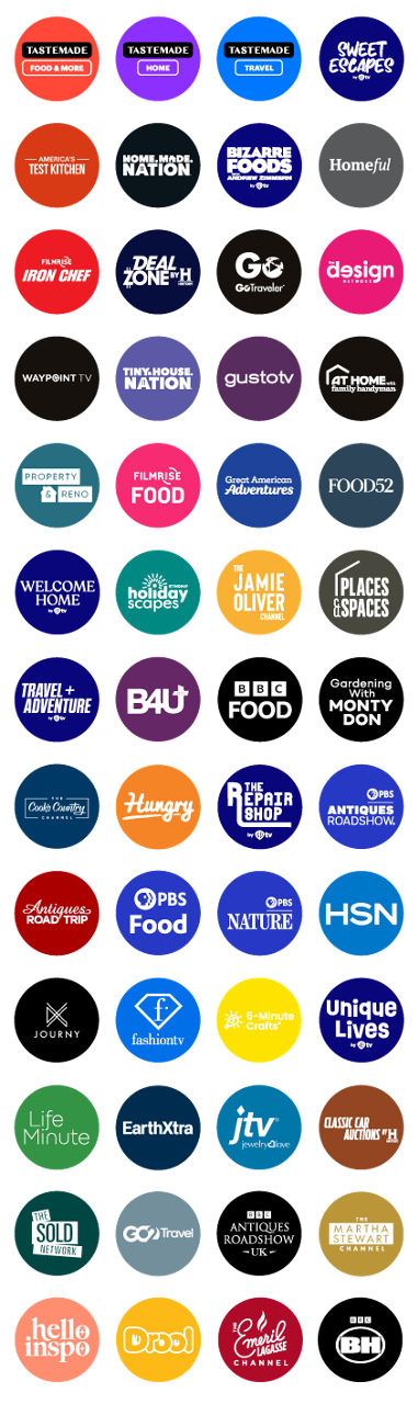 Sling Freestream Food, Home and Travel Channels