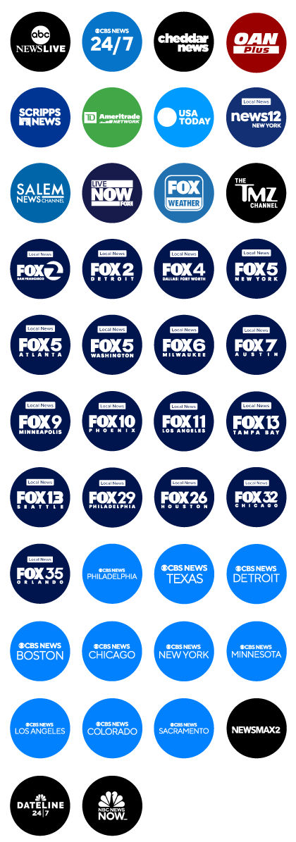 News & Opinion Channel Logos