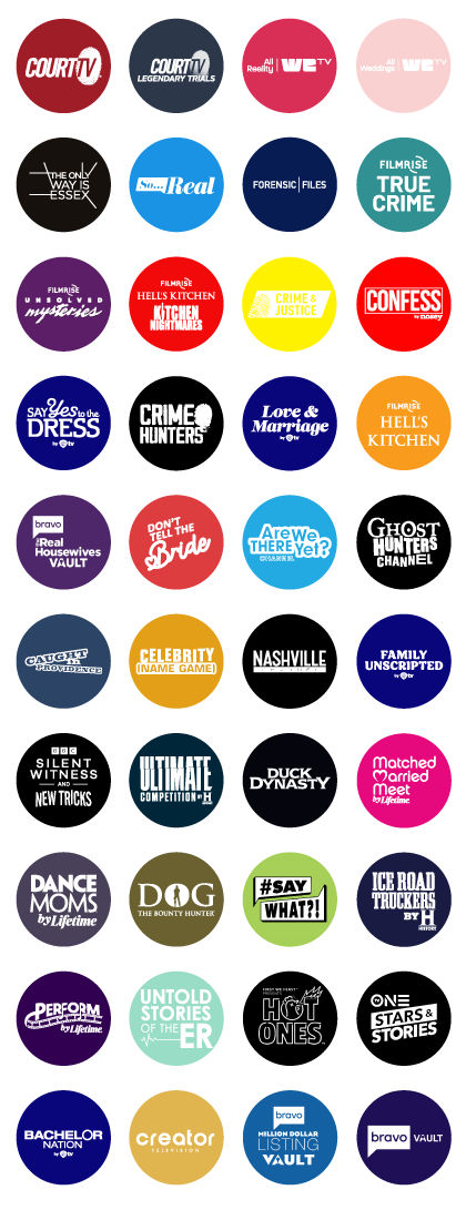 Sling Freestream Reality Entertainment Channels