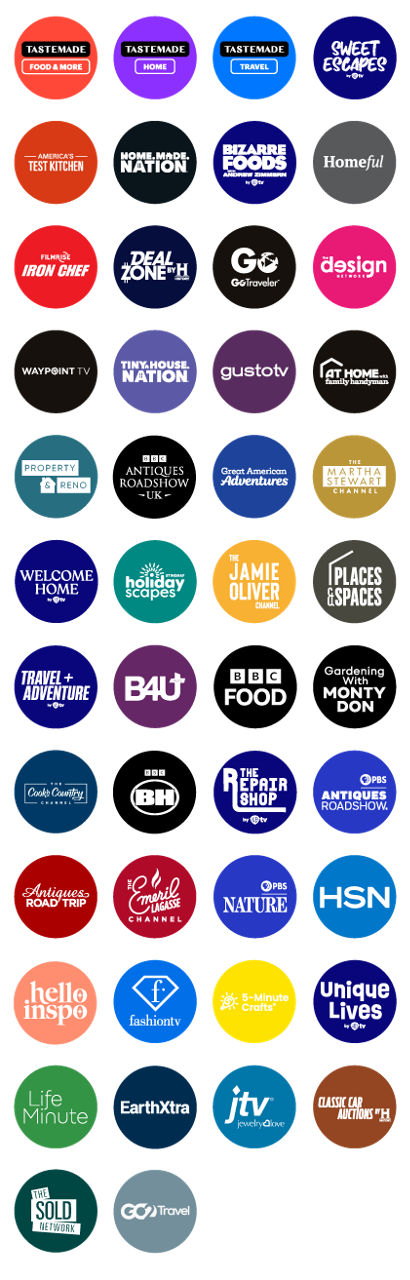 Sling Freestream Food, Home and Travel Channels