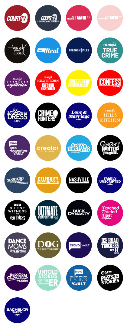 Sling Freestream Reality Entertainment Channels