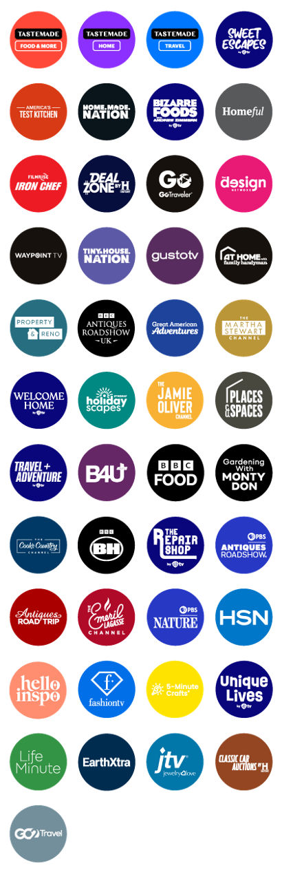 Sling Freestream Food, Home and Travel Channels