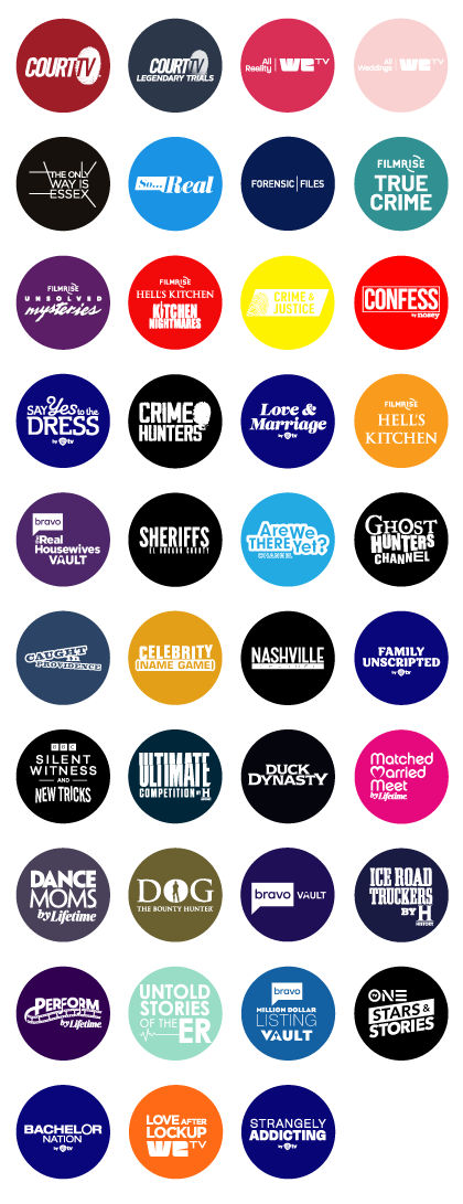 Sling Freestream Reality Entertainment Channels