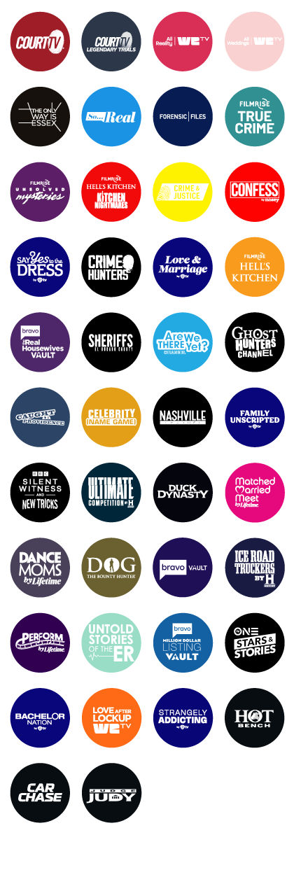 Sling Freestream Reality Entertainment Channels