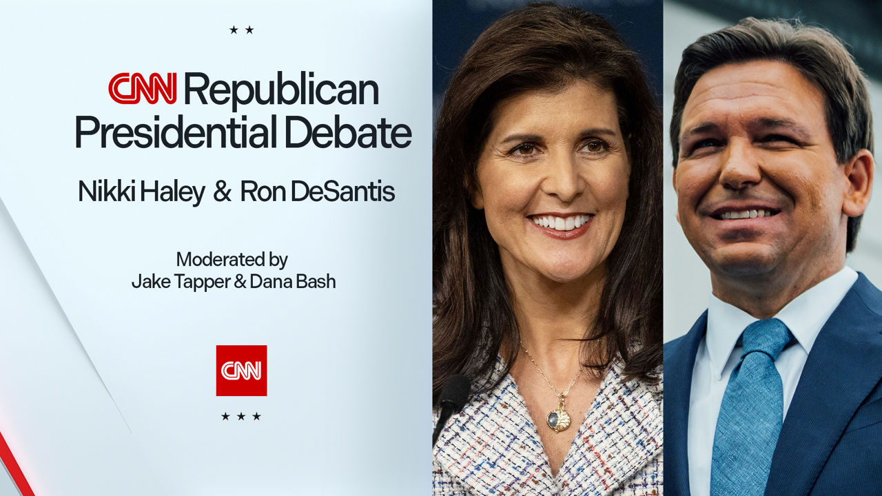 Promotional art for the Jan. 10 debate on CNN