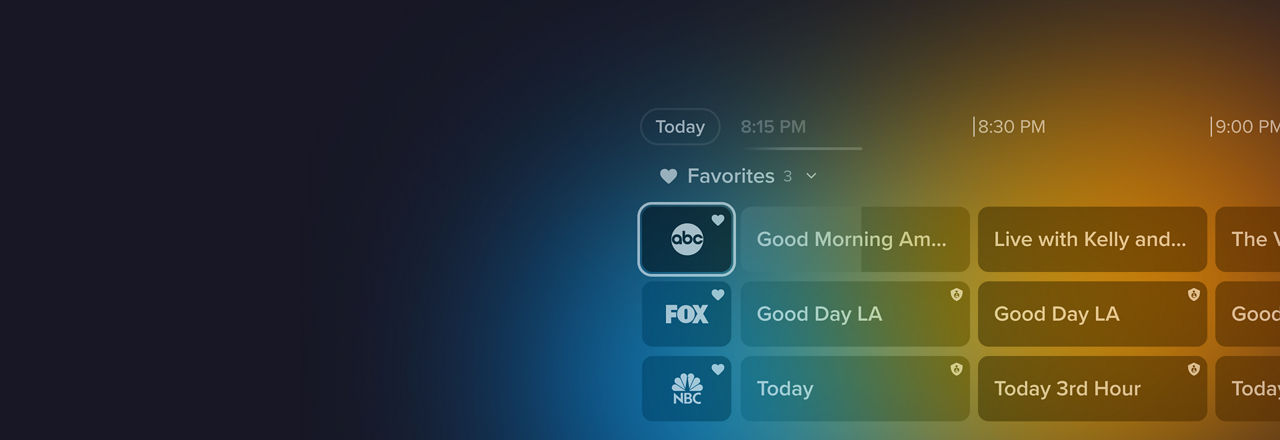 Local channels in the Sling guide