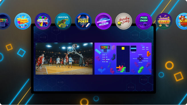 Arcade games available in the Sling app
