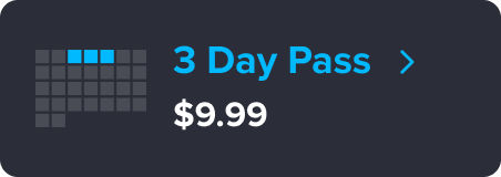 3 Day Pass purchase option $9.99