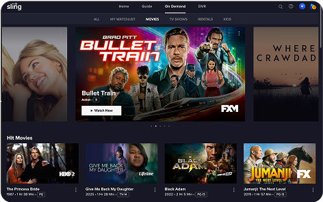 Movies on Sling