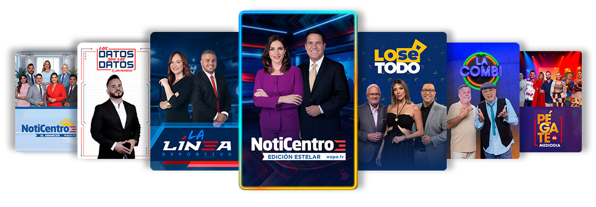 WAPA Programming like La Línea Deportiva, NotiCentro Edicíon Estelar, and more