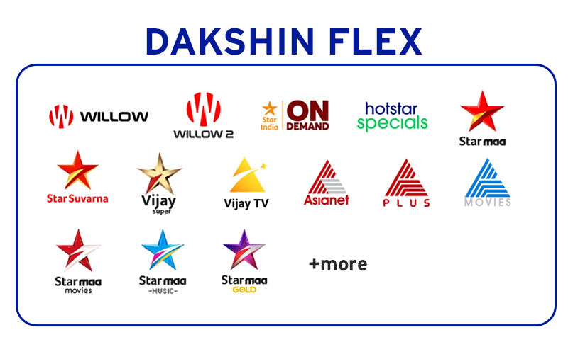 Dakshin Flex channel logos.