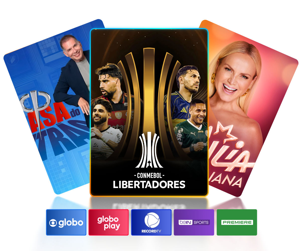 Conmebol Libertadores and more with Brasil Maximo + Globoplay.