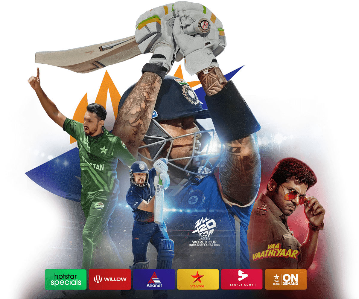 Watch Cricket and more with Dakshin Flex.