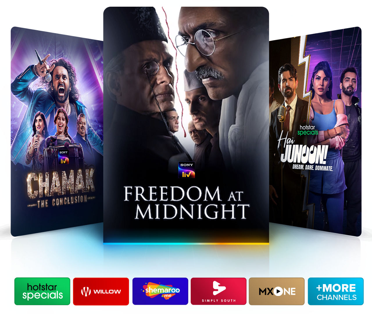 Desi Binge Plus Programming like Chamak: The Conclusion, Freedom at Midnight, and Hai Junoon!