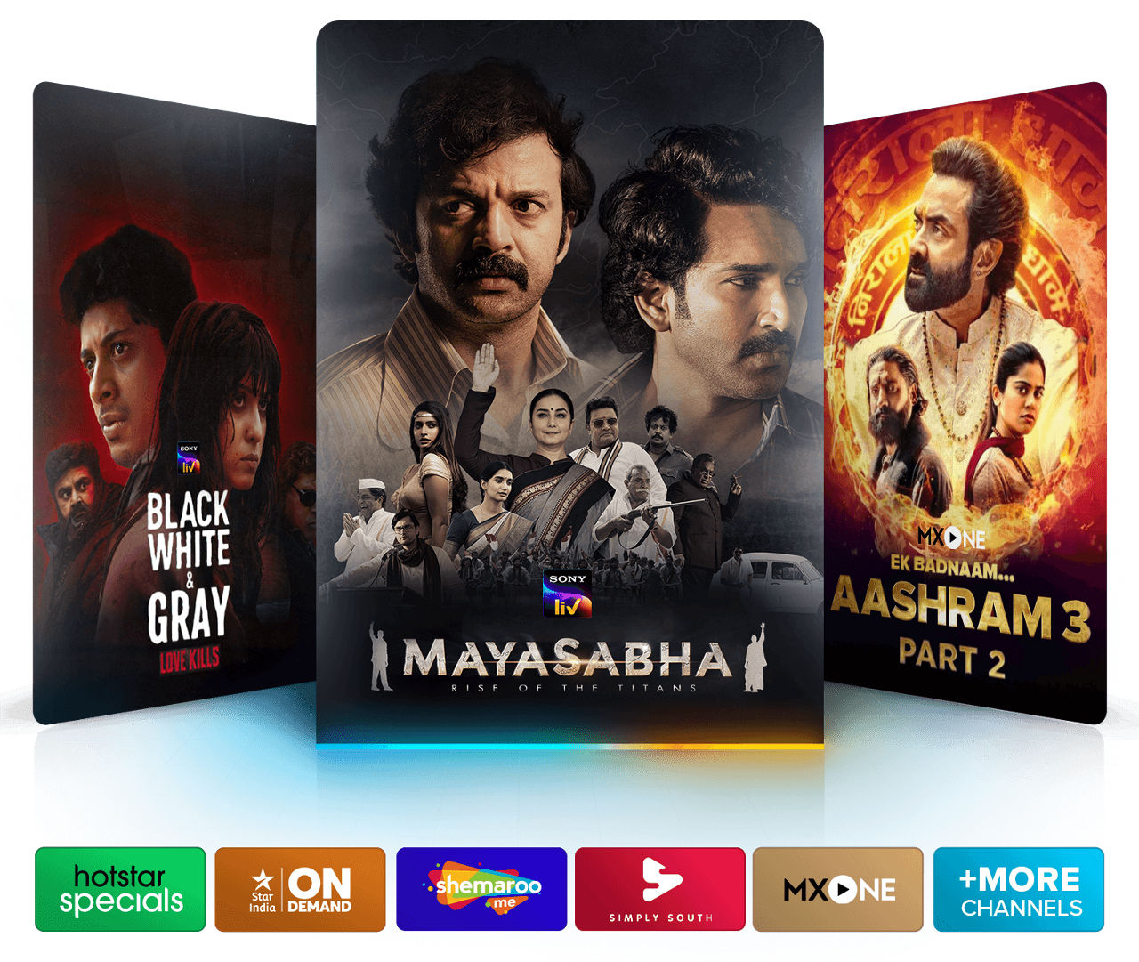 Desi Binge Plus Programming like Black White & Grey, Mayasabha, and Aashram 3: Part 2!