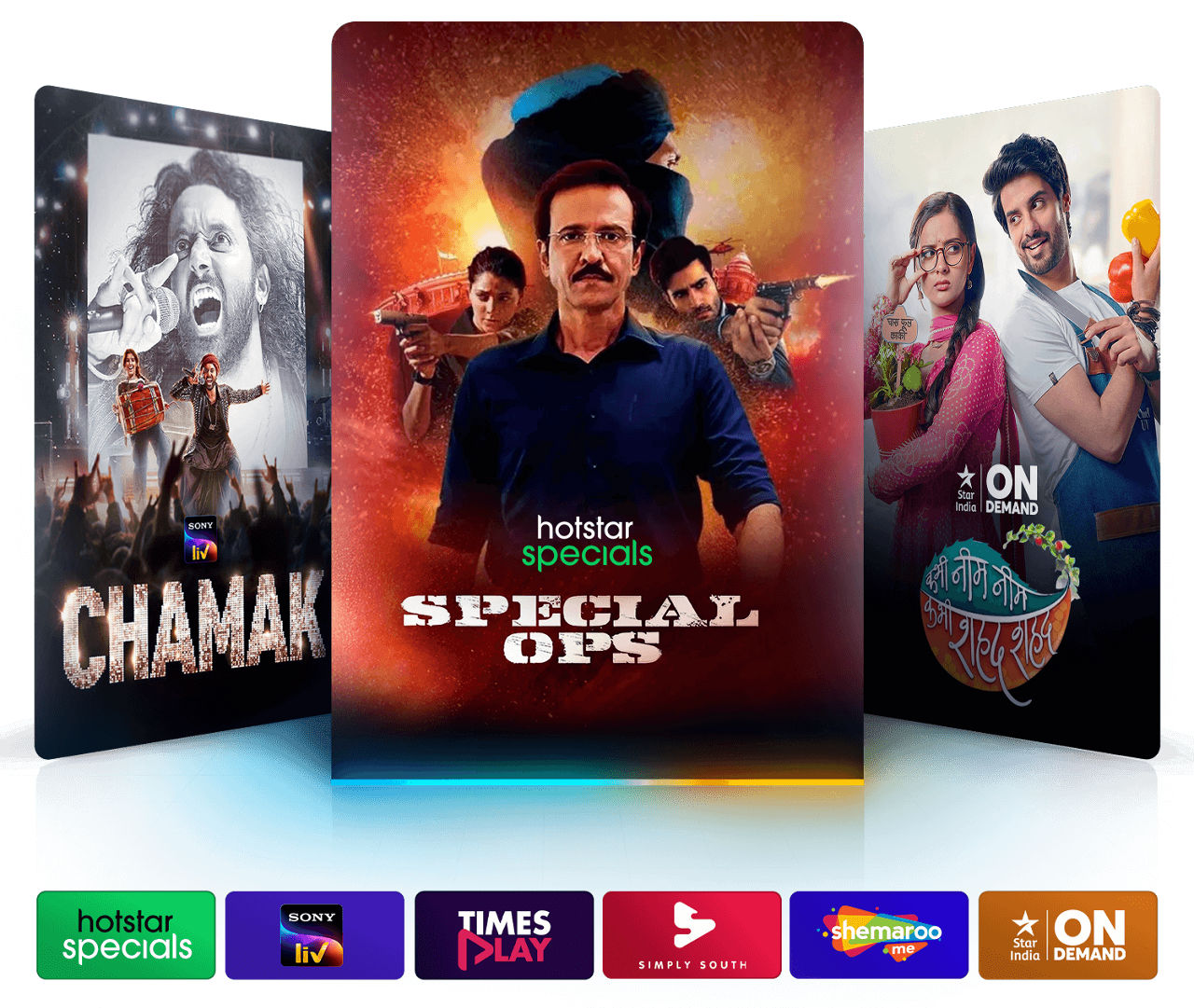 Desi Binge programming like Chamak on SonyLIV, Special Ops on Hotstar Specials, and more.