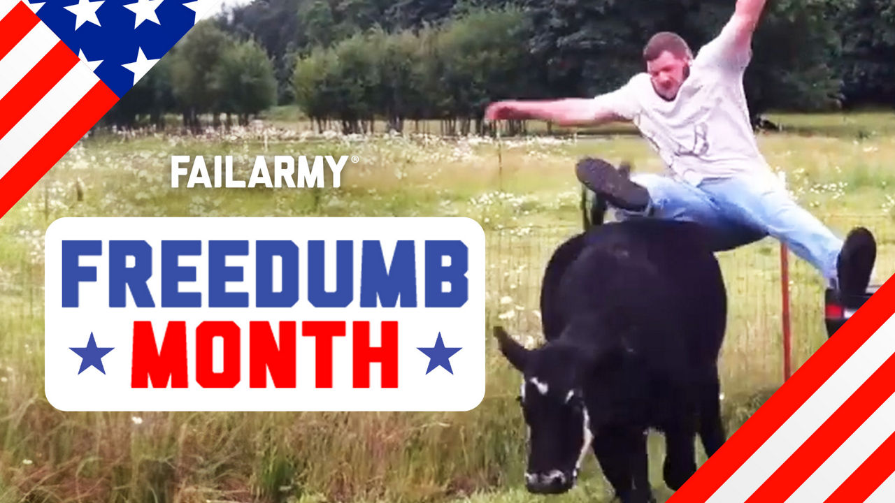 Watch funny fails during Freedumb month on Fail Army