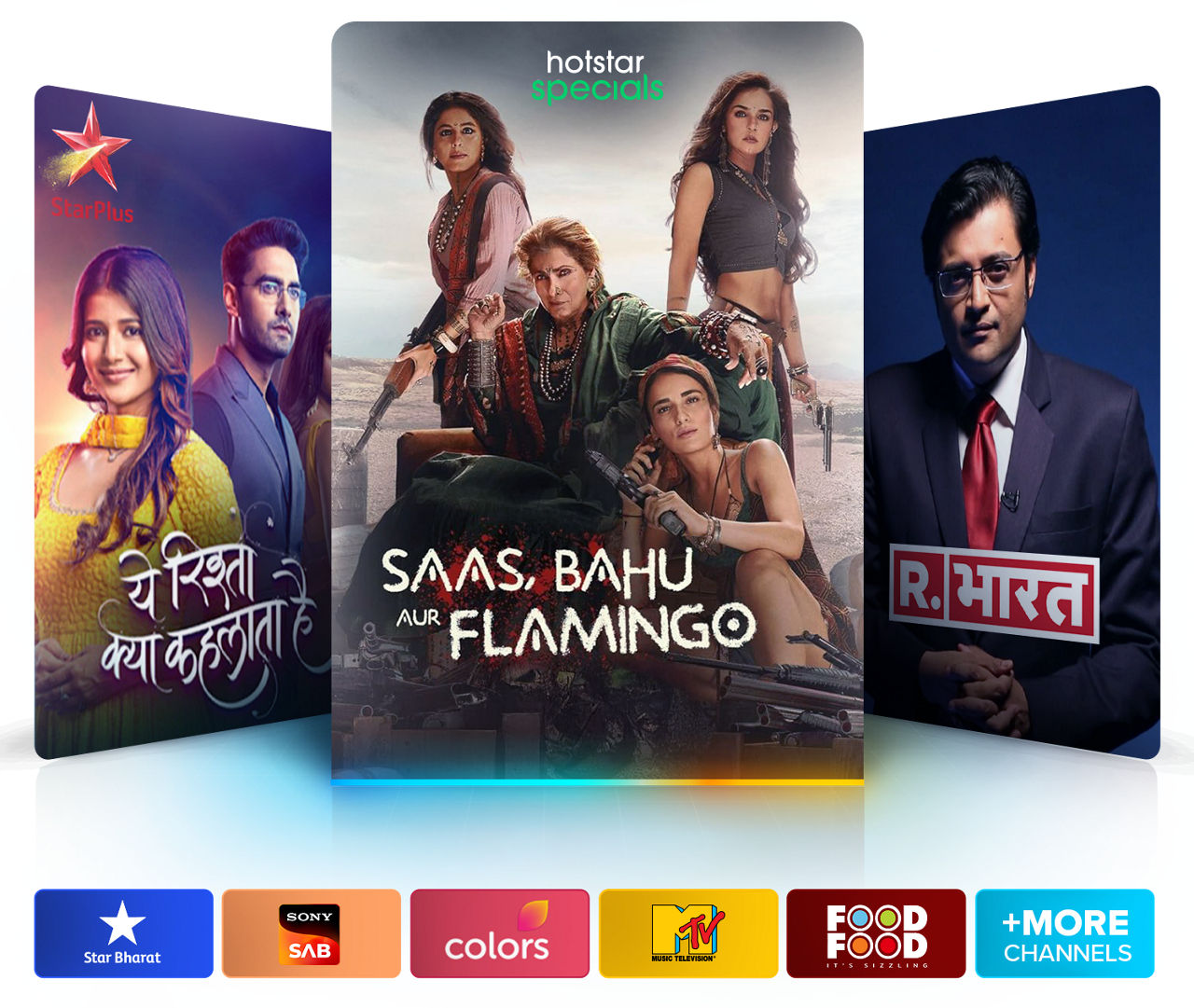 Hindi Mega channels like Saas, Bahu, aur Flamingo, and more.