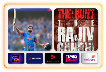 South Asian programming like cricket and The Hunt: The Rajiv Gandhi Assassination Case.