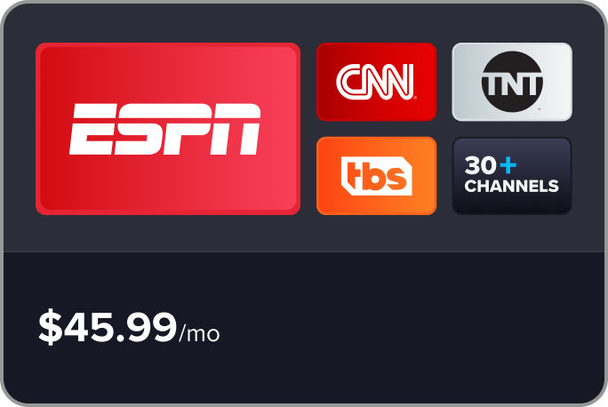 Sling Orange: 30+ channels including ESPN, CNN, TNT, TBS and more for $45.99/mo