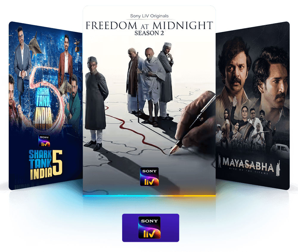 Watch Shark Tank India 5, Freedom at Midnight: Season 2, and Mayasabha with SonyLIV.