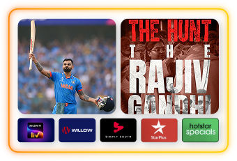 South Asian programming like cricket and The Hunt: The Rajiv Gandhi Assassination Case.