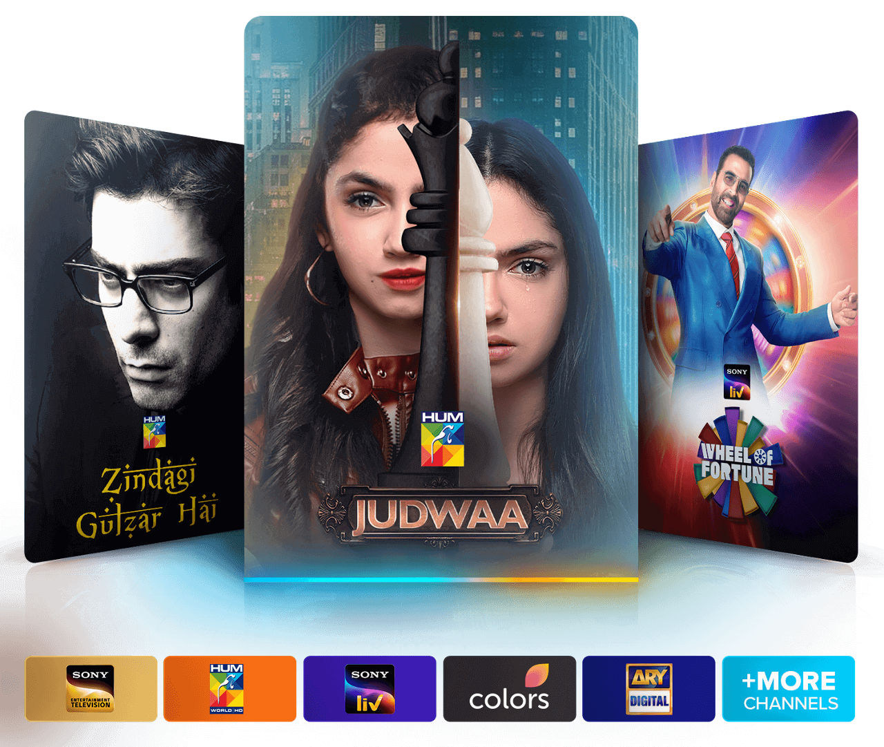 Urdu Hindi programs on Sling include Zindagi Gulzar Hai, Judwaa, and Wheel of Fortune. 
