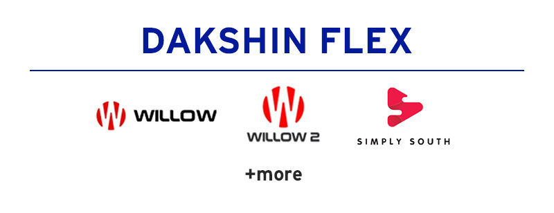 Dakshin Flex channel logos.