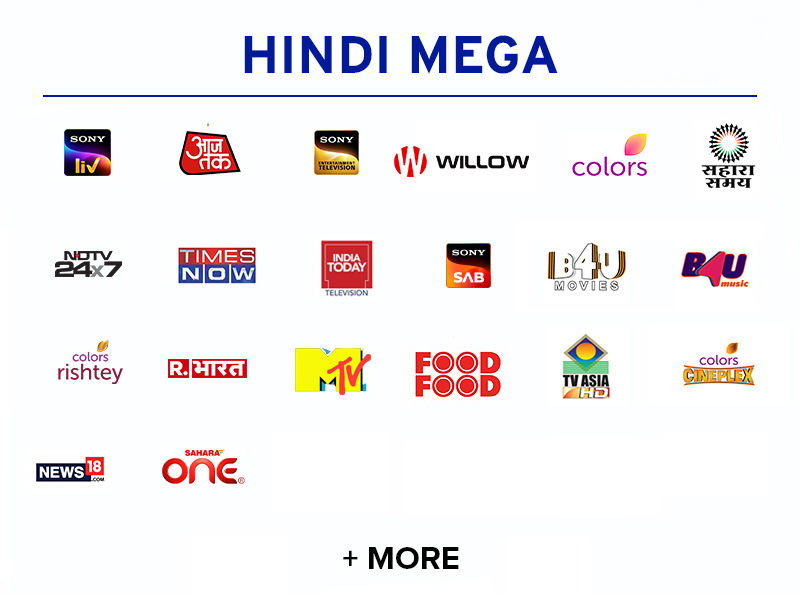 Hindi Mega channel logos.