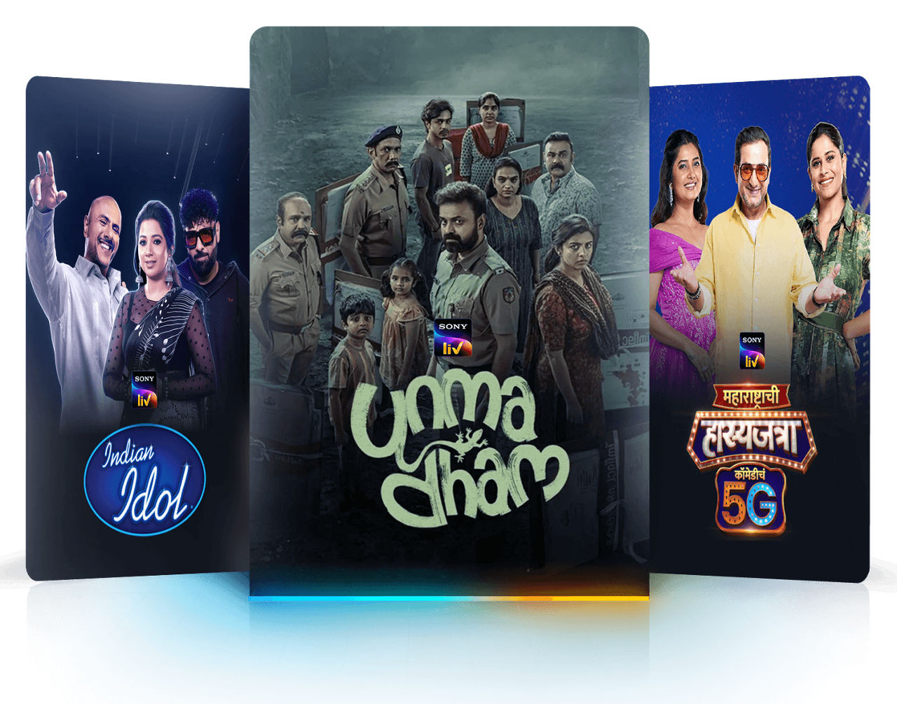 Regional shows: Indian Idol, Unmadham, and Maharashtrachi Hasya Jatra.
